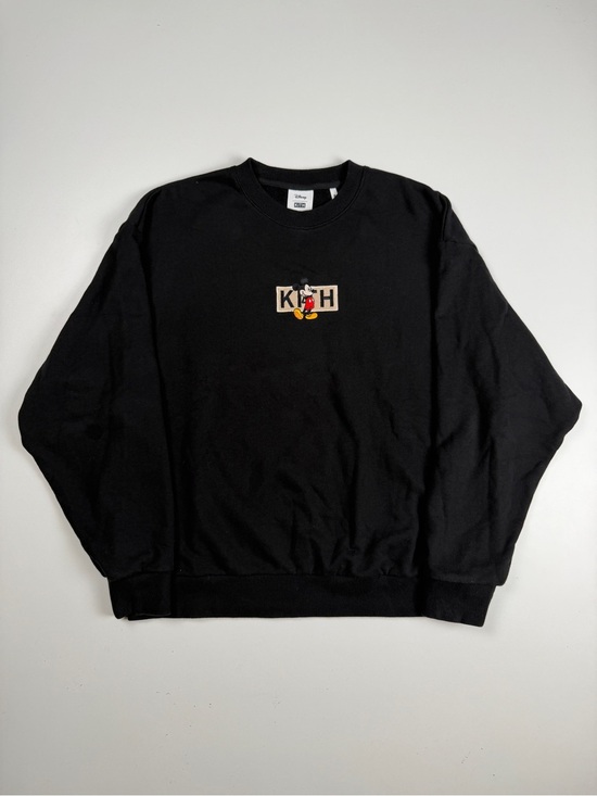 Kith Other - Kith Disney Embroidered Mickey Mouse Crewneck Sweatshirt Medium Black